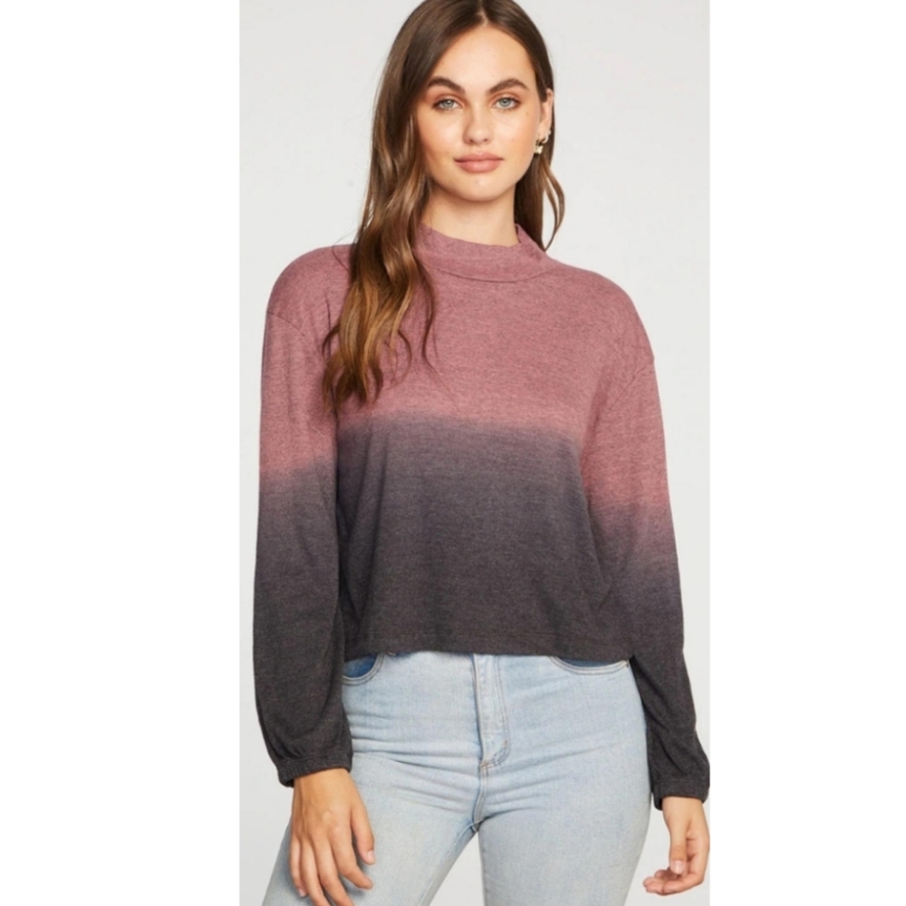 NWT Chaser Crop Top Long Sleeves T-shirt Size Medium